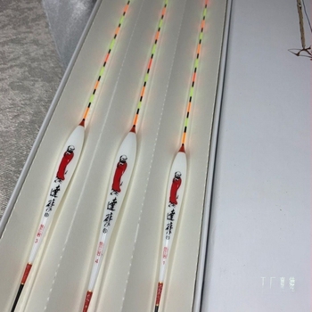 J1U Daruma Float KC25, έξι τεμάχια φτερού παγωνιού, χειροποίητο float υψηλής ευαισθησίας