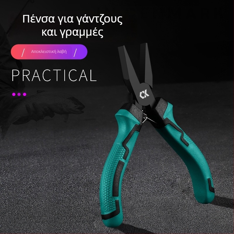 Πολυλειτουργικά πλαιέρς αλιείας με επίπεδη μύτη, εργαλείο δέσιμου αγκίστρου, σφιγκτήρας γραμμής, χρωμιοβάνδιο ατσάλι