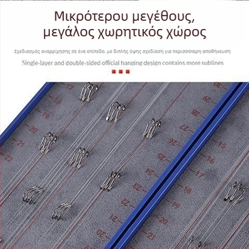 Κουτί γραμμών ψαρέματος με διπλό στρώμα, ελαφρύ, με κλίμακα, κρεμάμενο, πλαστικό