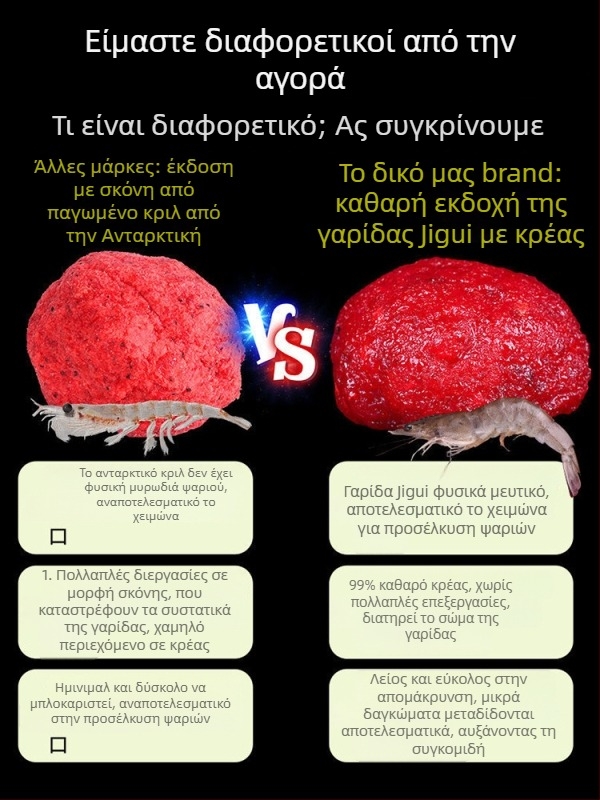 Ζωντανά δολώματα γαρίδας για το ψάρεμα κυπρίνου