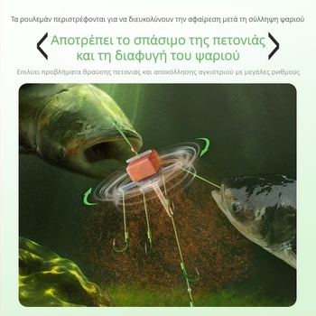 Σετ ψαρέματος με αναδιπλούμενο αγκίστρι, αντιμπλέκ αγκίστρια, τετράγωνο δόλωμα, εκρηκτικά αγκίστρια, ολόκληρη σειρά Water Monster για μεγάλα ψάρια