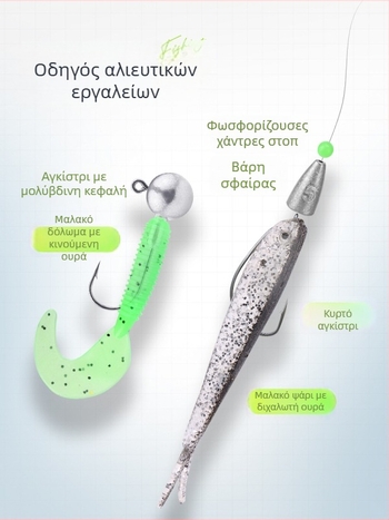 Weihe Sports 439 τεμάχια σετ τεχνητών δολωμάτων με μαλακά δολώματα, σπίνερ λεπίδες, δολώματα μίνου και αξεσουάρ αλιείας