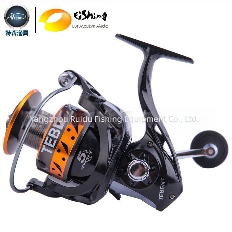 Spinning ρελ Teben T8500, μεταλλική κατασκευή, μακρινή ρίψη
