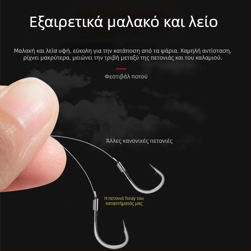 Oryi διαφανής νάιλον βασική γραμμή για ψάρεμα σε βράχους, μακρινή ρίψη