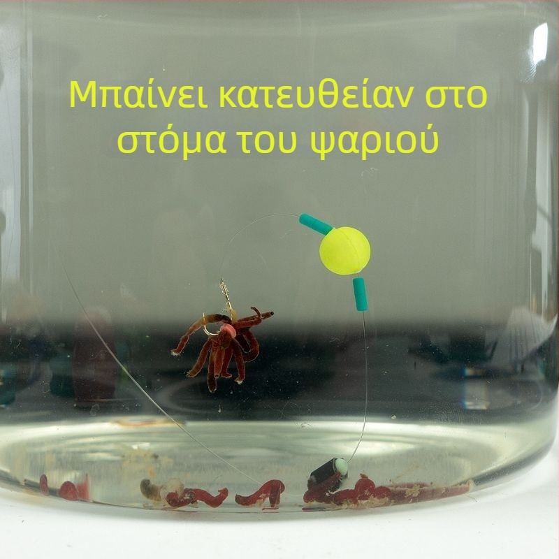 Γνήσιος εξοπλισμός αλιείας για άγριο κυπρίνο με δεμένη ηγετική γραμμή και αγκίστρια
