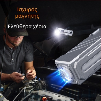 Κεφαλοφακός LED επαναφορτιζόμενος, φοριέται στο κεφάλι, ρυθμιζόμενος σε πολλαπλές γωνίες, ABS σώμα, εμβέλεια 100–200 m