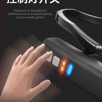 Φακός κεφαλής LED – ηλιακή τροφοδοσία, 100 g, 99999 h συνεχούς φωτισμού