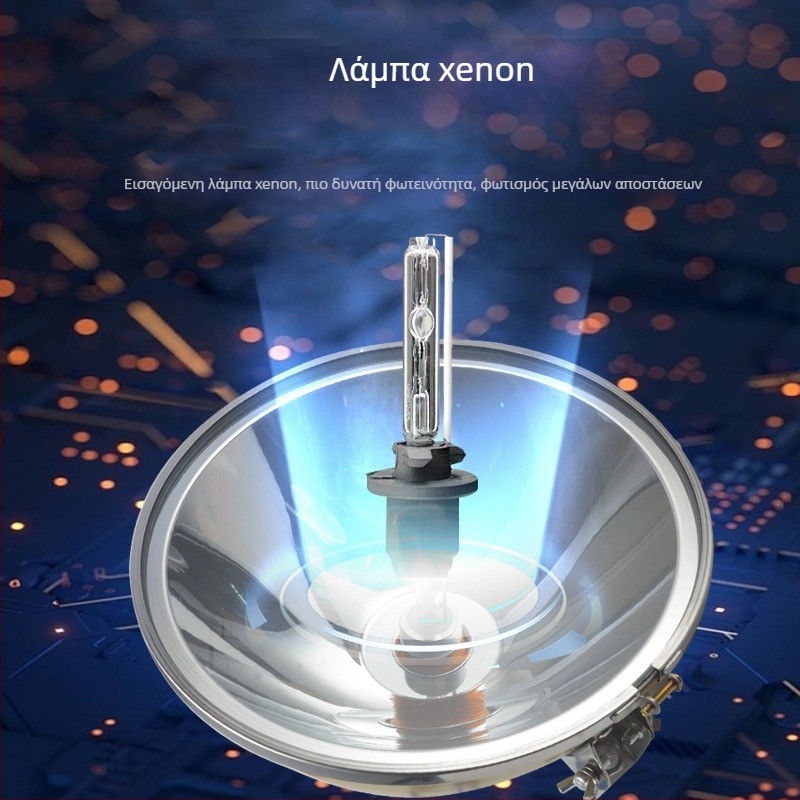 Φακός κεφαλής για νυχτερινή αλιεία: 1000W Xenon λαμπτήρας, εξωτερική τροφοδοσία 12V, απόσταση δέσμης 3000 m, αδιάβροχος, βάρος 2224 g