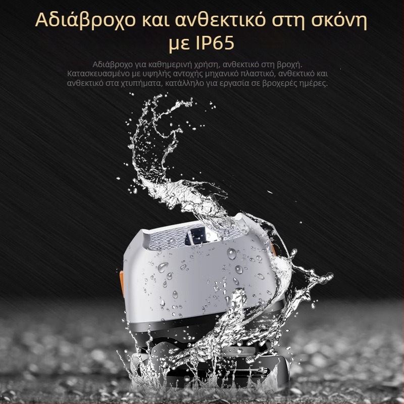 KM-2882 LED φακός κεφαλής — 3W LED, 1500mAh επαναφορτιζόμενη μπαταρία, ABS περίβλημα