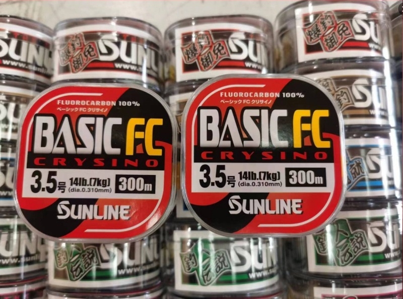 Sunline BASICFC ανθρακονημάτινη γραμμή για βραχοψάρεμα, υπογραμμής, 300 μ