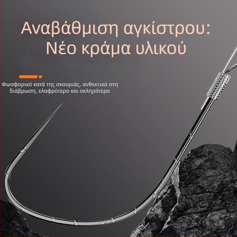 Hemei Wolf Fang διπλά αγκίστρια με leader — γνήσιο σετ αγκιστριών ψαρέματος, χειροποίητο δέσιμο, αντιμπλέξιμο
