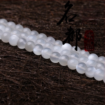 Φυσικές λευκές moonstone χάντρες για DIY κοσμήματα, ποιότητα 8A, ημιτελικά εξαρτήματα