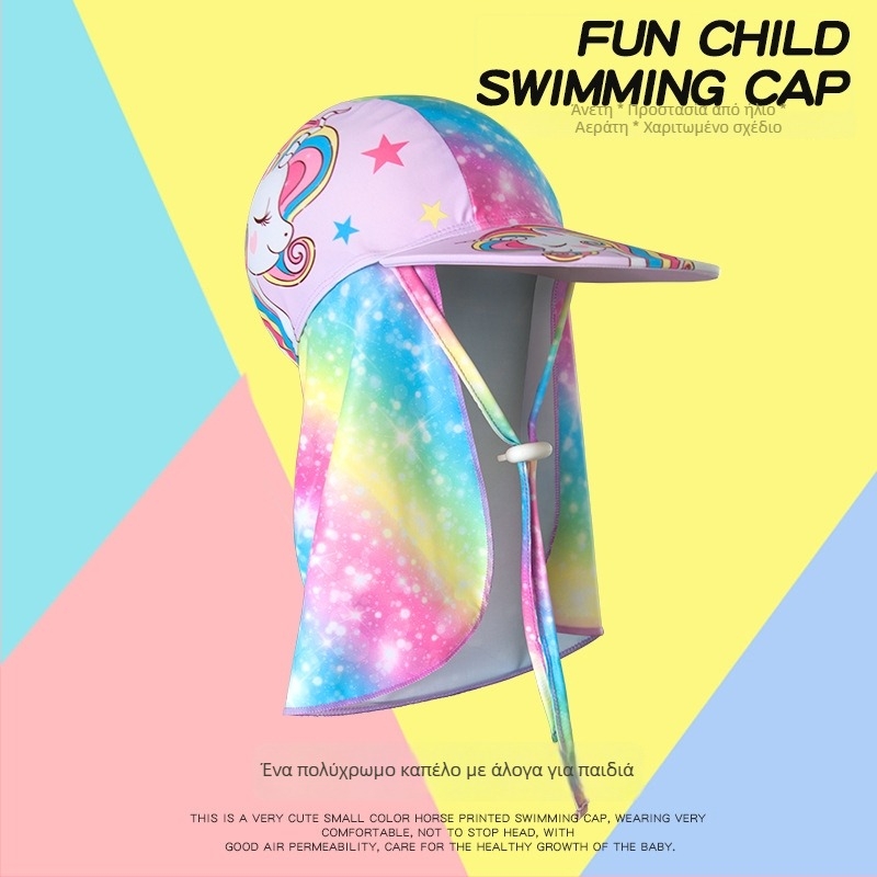 Hayesan παιδικό καπέλο κολύμβησης από νάιλον με σχέδιο καρτούν αλογάκι