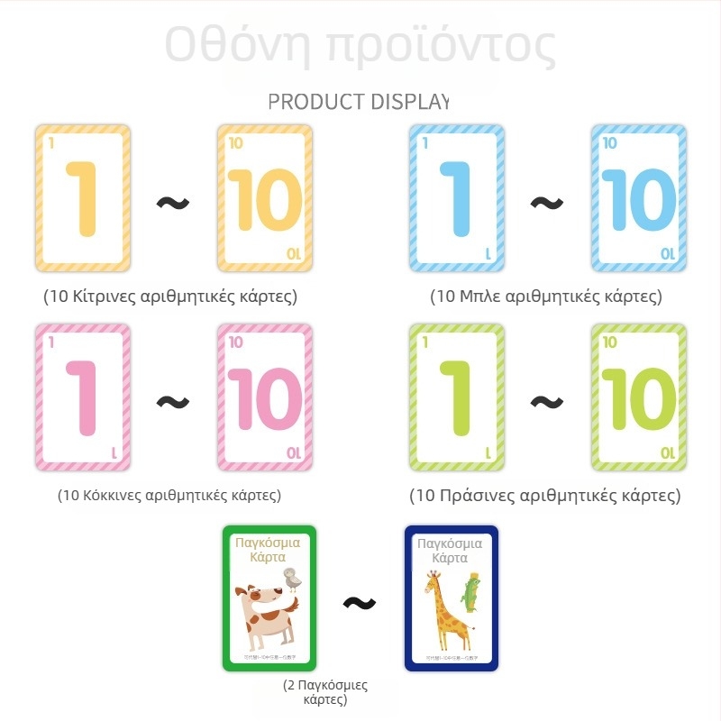 24-πόντων Μαθηματικές Κάρτες Παιχνίδι για Μαθητές Δημοτικού — Γρήγοροι Υπολογισμοί, Διανοητική Ανάπτυξη, Συντονισμός Χέρι-Μάτι