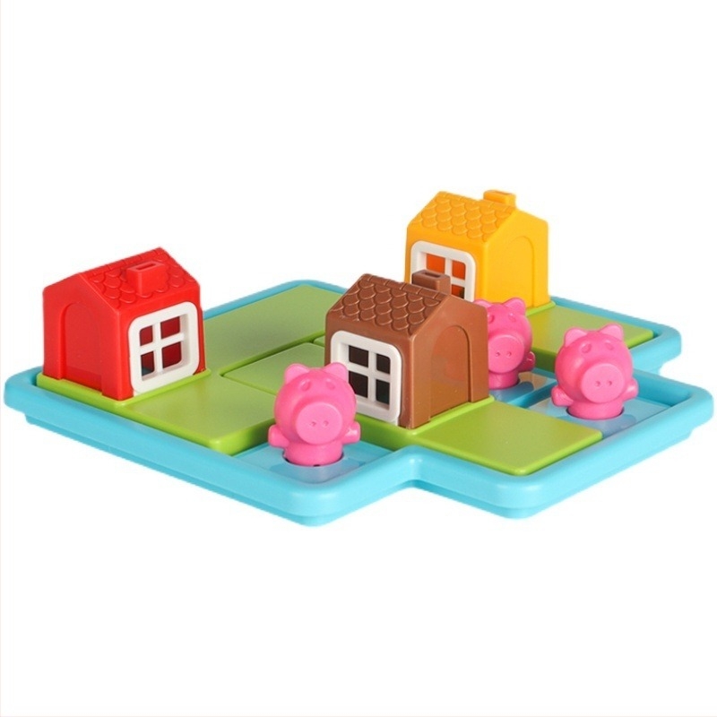 Επιτραπέζια κάρτα από την Xingtong – Τρία Μικρά Γουρουνάκια και η Κοκκινοσκουφίτσα με τον Μεγάλο Κακό Λύκο, εξάσκηση λογικής σκέψης, πλαστικό, κατάλληλο για 4–14 ετών