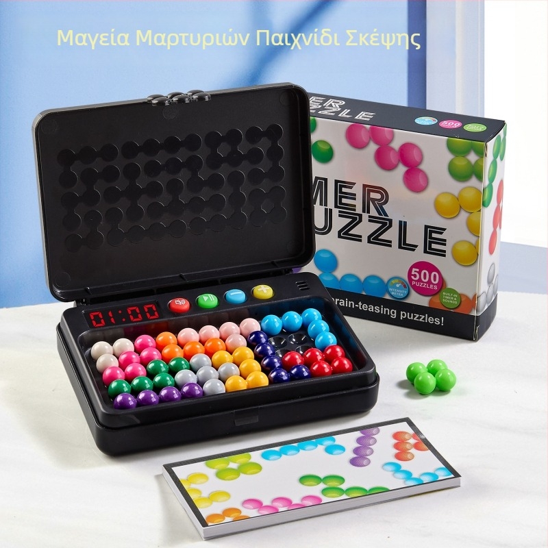 Πυραμίδα από χάντρες — παιχνίδι λογικής παζλ με έξυπνο χρονόμετρο για παιδιά, πλαστικό, 7–14 ετών, αναπτύσσει τη λογική σκέψη