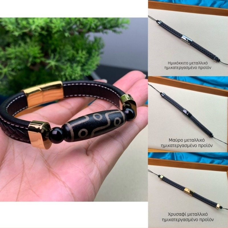 DIY βραχιόλι με agate, unisex, χειροποίητο πλέξιμο, Unique, Zhengzhou, Άνοιξη 2025