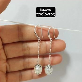 Αξεσουάρ για σκουλαρίκια με κόκκινο αχάτη, θήκη λουλουδιού σε αλυσίδα και βελόνα με στρογγυλή κεφαλή· χειροποίητο DIY, Unique, Άνοιξη 2025, Άλλη τεχνολογία επεξεργασίας