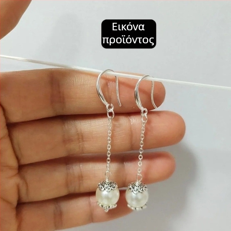 Αξεσουάρ για σκουλαρίκια με κόκκινο αχάτη, θήκη λουλουδιού σε αλυσίδα και βελόνα με στρογγυλή κεφαλή· χειροποίητο DIY, Unique, Άνοιξη 2025, Άλλη τεχνολογία επεξεργασίας