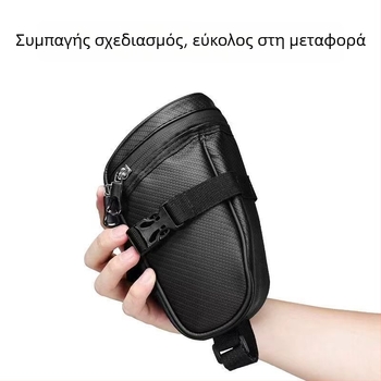 Δερμάτινη αδιάβροχη τσάντα πάνω σωλήνα για ποδήλατα δρόμου και βουνού, με γρήγορη απελευθέρωση, μεγάλη χωρητικότητα