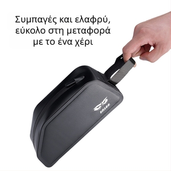 ENLEE Τσάντα πάνω σωλήνα ποδηλάτου, αδιάβροχη, χωρητικότητα 1.5L, TPU, κατάλληλη για MTB και ποδήλατα δρόμου