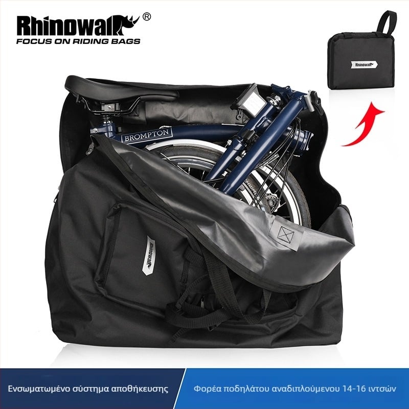 Rhinowalk Θήκη μεταφοράς για πτυσσόμενο ποδήλατο — Πολυεστέρας, 100L, Μοντέλο RF163, Αποθήκευση