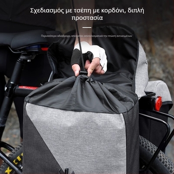 Τσάντα πίσω καθίσματος ποδηλάτου, δερμάτινη, 40L, STB-725, γρήγορη πρόσδεση, αδιάβροχη, για MTB