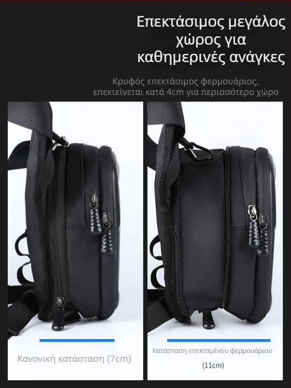Τσαντάκι μοτοσικλέτας για οδήγηση με ζώνη μέσης/ποδιού, EVA σκληρή θήκη, αδιάβροχη, μεγάλος χώρος αποθήκευσης