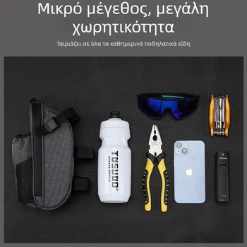 Τσαντα πίσω για MTB – αδιάβροχη, χωρητικότητας 1,5 L, με επένδυση, ύφασμα Snowflake Dragon Dance Cloth, μάρκα Captain of the Tower