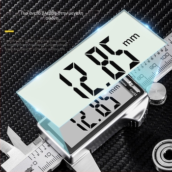 Ψηφιακό καλιπερ με κατασκευή από ανθρακόνημα, σώμα από ανοξείδωτο χάλυβα, βιομηχανικού βαθμού, ηλεκτρονική οθόνη υψηλής ακρίβειας