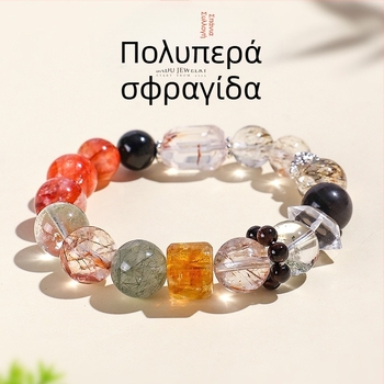 Βραχιόλι με χάντρες από φυσικούς κρυστάλλους για γυναίκες - Χειροποίητο, μάρκα Badu, Υψηλής ποιότητας στυλ