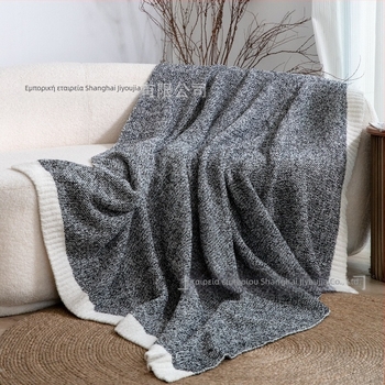 Κουβέρτα Nordic στυλ με ημι-βελούρι φλις, 1.03 kg, για σαλόνι και καναπέ, προσαρμόσιμη