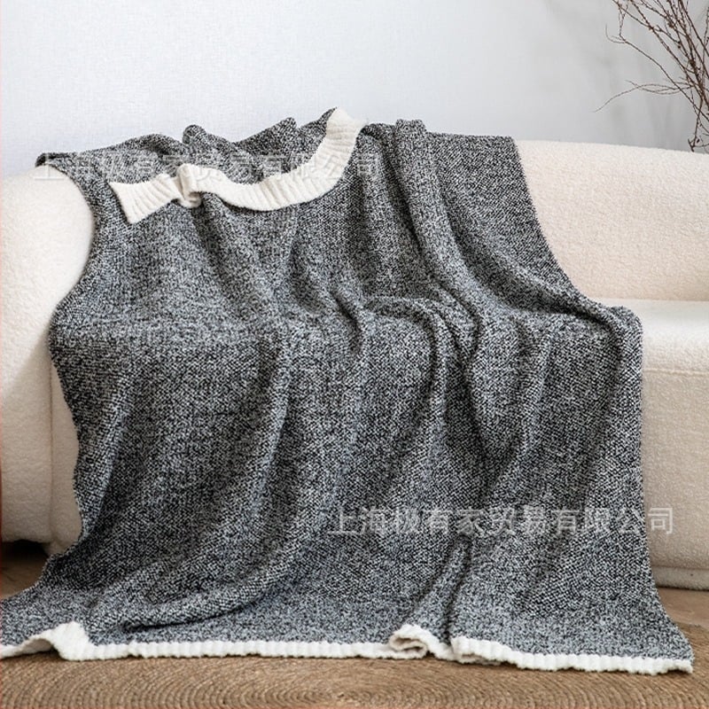 Κουβέρτα Nordic στυλ με ημι-βελούρι φλις, 1.03 kg, για σαλόνι και καναπέ, προσαρμόσιμη