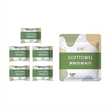 Yanda μιας χρήσης συμπιεσμένη πετσέτα προσώπου από 100% βαμβάκι, 50 g και άνω