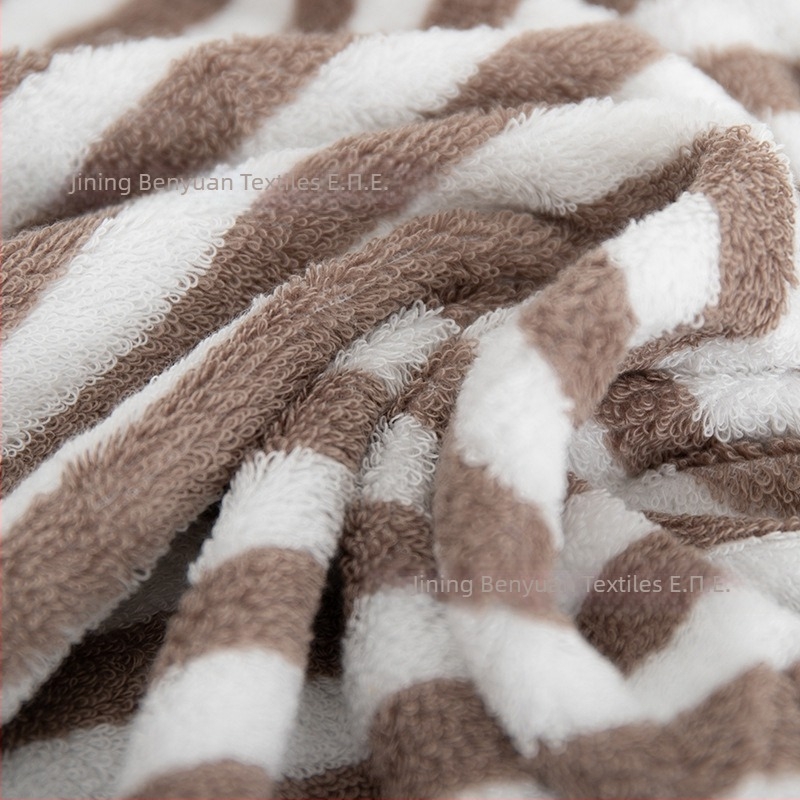 Σετ 2 τεμαχίων: Πετσέτες με ιαπωνικό καρό και ρίγες – πετσέτες μπάνιου και προσώπου από 100% βαμβάκι, σε κουτί δώρου