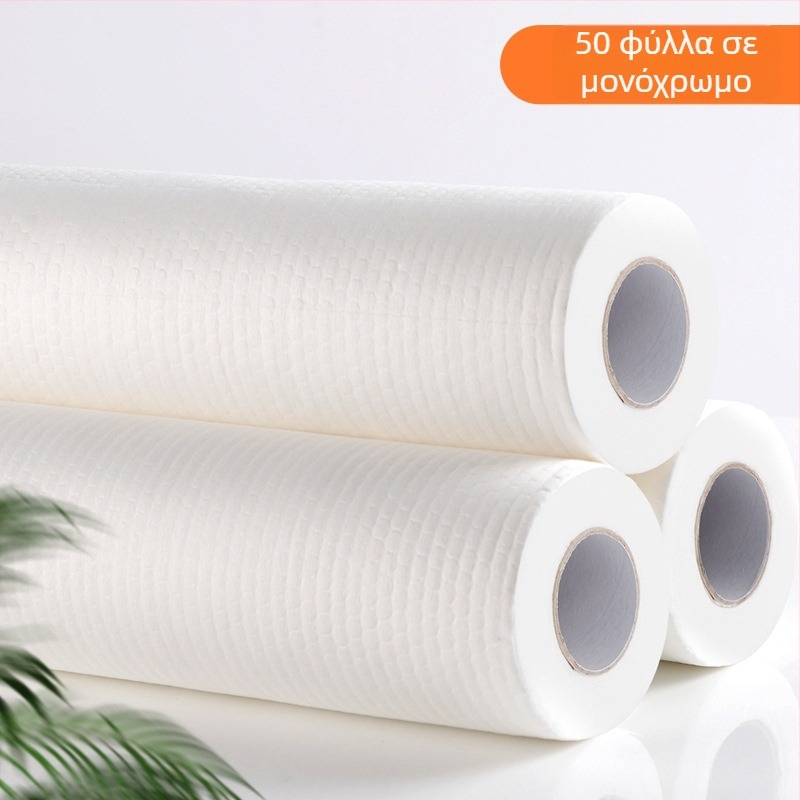 Πανί μίας χρήσης για φροντίδα ποδιών και κουζίνας — απορροφητικό, παχύ μη υφαντό, κυλινδρικό σε μορφή ρολού