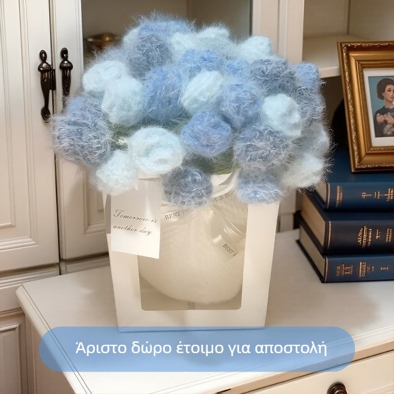 Βαμβακερή χειροποίητη υφαντή κουβέρτα με μοτίβο φυτών και λουλουδιών, βάρος κάτω των 300 g, απλός και μοντέρνος στυλ.