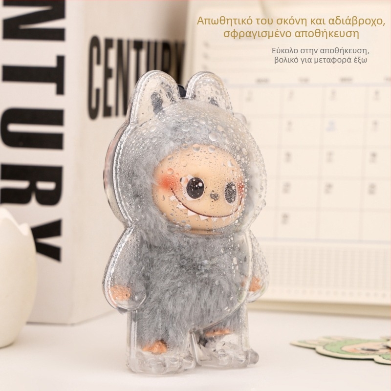 Independent Labubu 4.0 προστατευτικό περίβλημα σκόνης για κούκλα, PC υλικό, εκτύπωση λογότυπου, προσαρμοσμένη επεξεργασία, BG0014