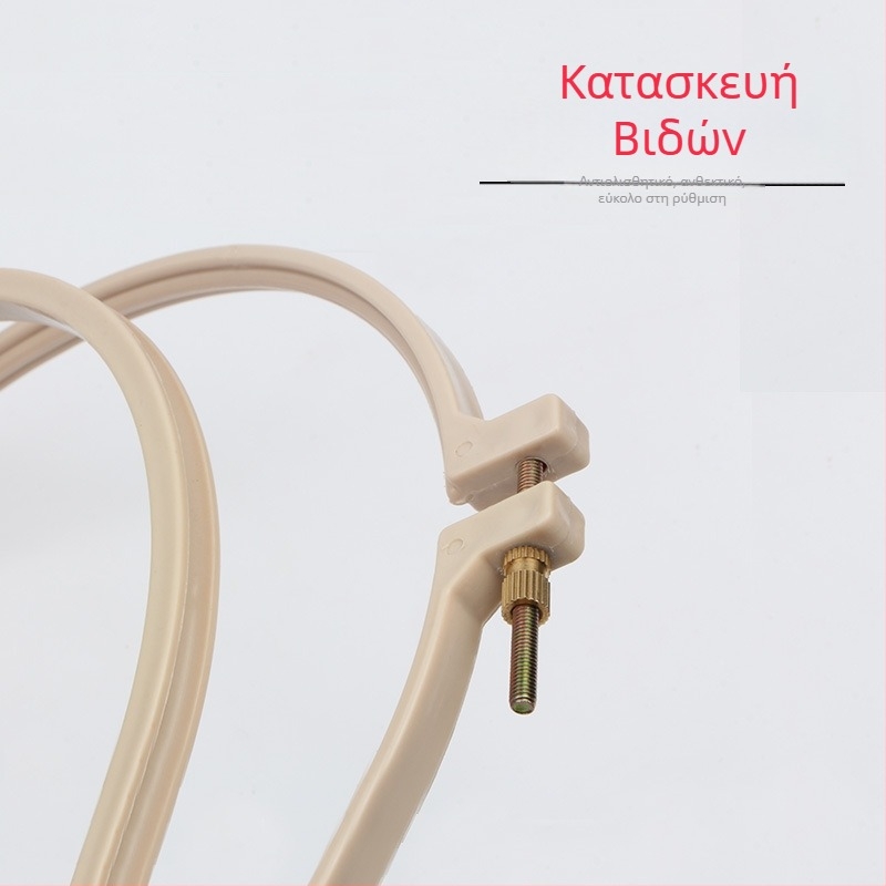 Πλαστικό δαχτυλίδι κεντήματος σταυροβελονιάς, στρογγυλή βάση κεντήματος με υποστήριξη και σταθερό δαχτυλίδι