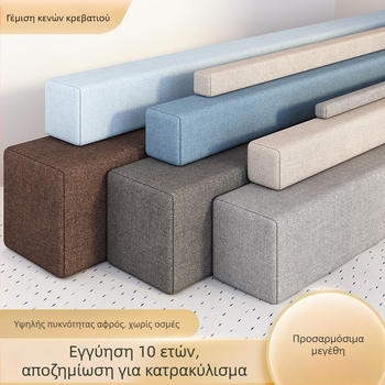 Main Coffee Μαξιλαράκι γέμισμα κενών ανάμεσα σε κρεβάτι και τοίχο για παιδικό κρεβάτι, λινό κάλυμμα, γέμισμα από σπόγγο, μοντέρνος σχεδιασμός