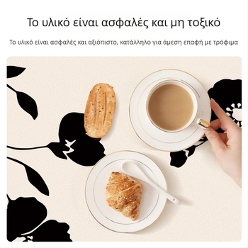 Προστατευτική επιφάνεια τραπεζιού για πλευρικό ντουλάπι και τηλεόραση, ορθογώνια, μοντέρνο μινιμαλιστικό στυλ, ρίγες, πλέγμα και φλοράλ μοτίβα