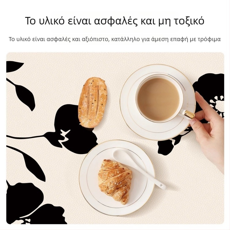 Προστατευτική επιφάνεια τραπεζιού για πλευρικό ντουλάπι και τηλεόραση, ορθογώνια, μοντέρνο μινιμαλιστικό στυλ, ρίγες, πλέγμα και φλοράλ μοτίβα
