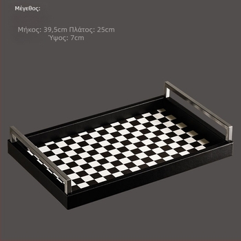 Νορδικός δίσκος τραπεζιού από τεχνητό δέρμα — προσαρμόσιμος, χειροποίητος με επίστρωση ηλεκτροπλατίωσης; οργάνωση εισόδου και δίσκος μακιγιάζ για γραφείο