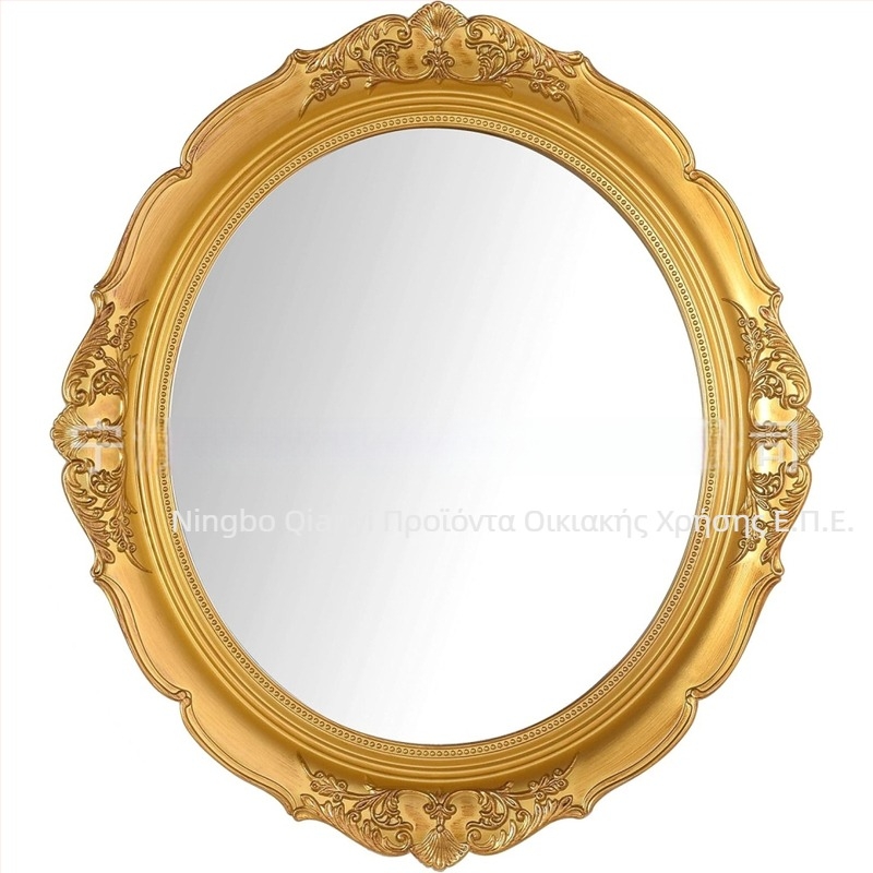 Ρετρό μεταλλικό τοίχικο καθρέφτης από σίδηρο — Qianyi, διακοσμητικό τοίχου για σαλόνι, υπνοδωμάτιο και διάδρομο