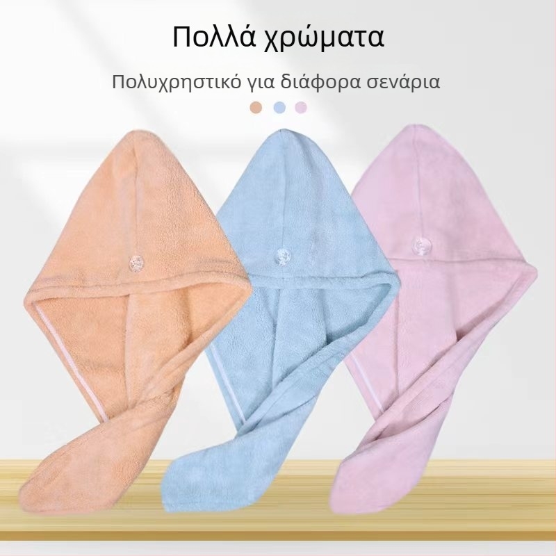 Μικροϊνες καπάκι στεγνώματος μαλλιών, κοραλλί φλίς, 150D, απλό ύφανση, 80-99 g