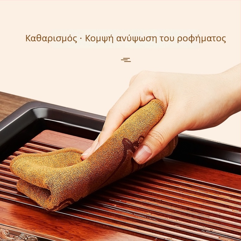 Πετσέτα για τσάι | απορροφητικό ινών για τέχνη του τσαγιού και τελετή Gongfu, ύφασμα, καταγωγή: Chaozhou, μάρκα Gold Stove