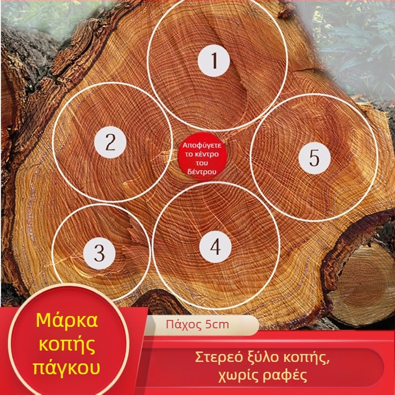 Ξύλινο σανίδι κοπής από συμπαγές ξύλο, παχύτερο, αντιβακτηριακό για κουζίνα