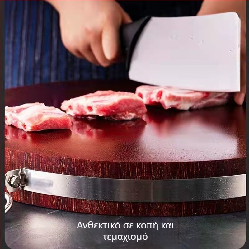 Ξύλινο σανίδι κοπής από συμπαγές ξύλο, παχύτερο, αντιβακτηριακό για κουζίνα
