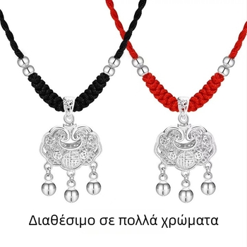 Κολιέ – επικάλυψη αργύρου, ασημένιο κρεμαστό, ηλεκτρολυτική επίστρωση, στυλ Εθνικό Αέρα, για γυναίκες