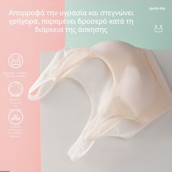 Ομεϊφέεν Σουτιέν για κορίτσια στην εφηβεία, χωρίς σύρμα, διαπνοή βαμβάκι, πλήρους κάλυψης